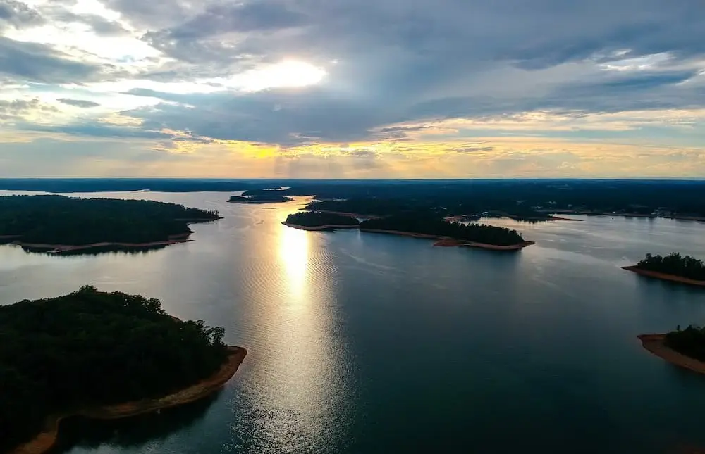 lake hartwell aerial view 1