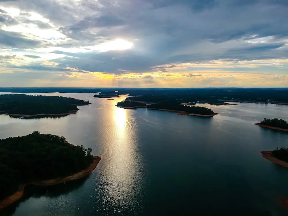 lake hartwell aerial view